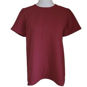 madewell tailored tee short sleeve red womens size S
